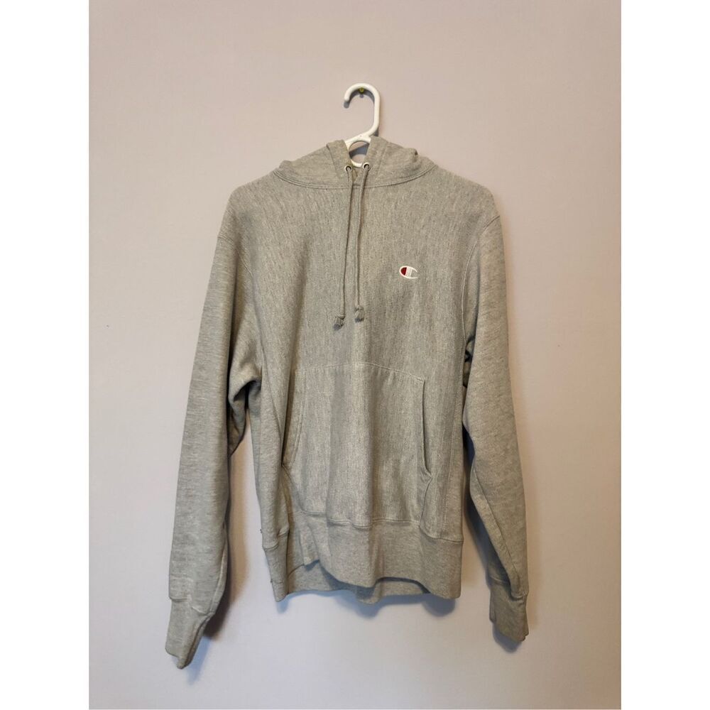 Vintage Champion‎ Reverse Weave Sweatshirt Grey Hoodie Size Small